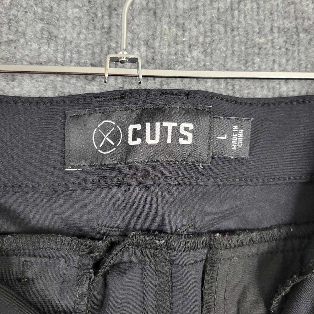 CUTS Clothing MB10057L Black AO Slim Fit Joggers Pants Travel Commute SIZE LARGE - Picture 6 of 12